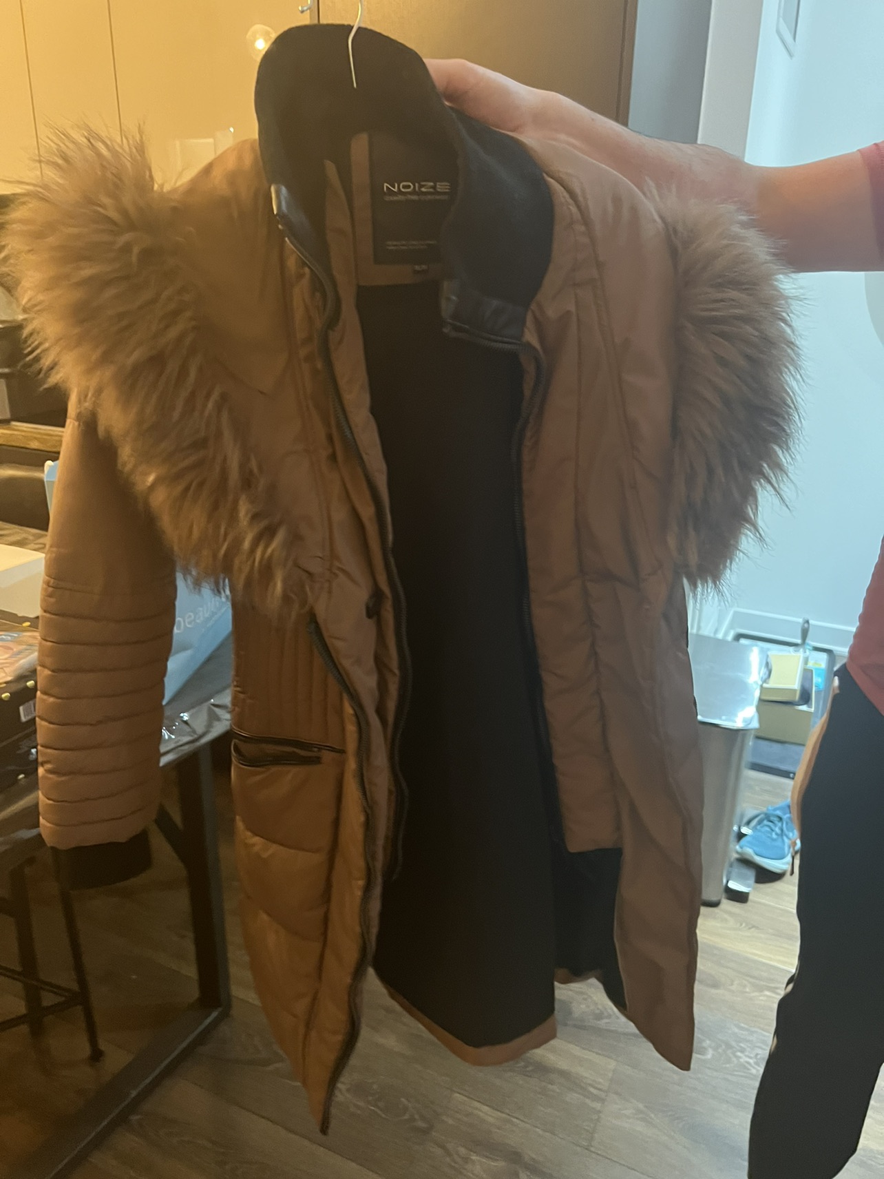 NOIZE Winter jacket Mauve color