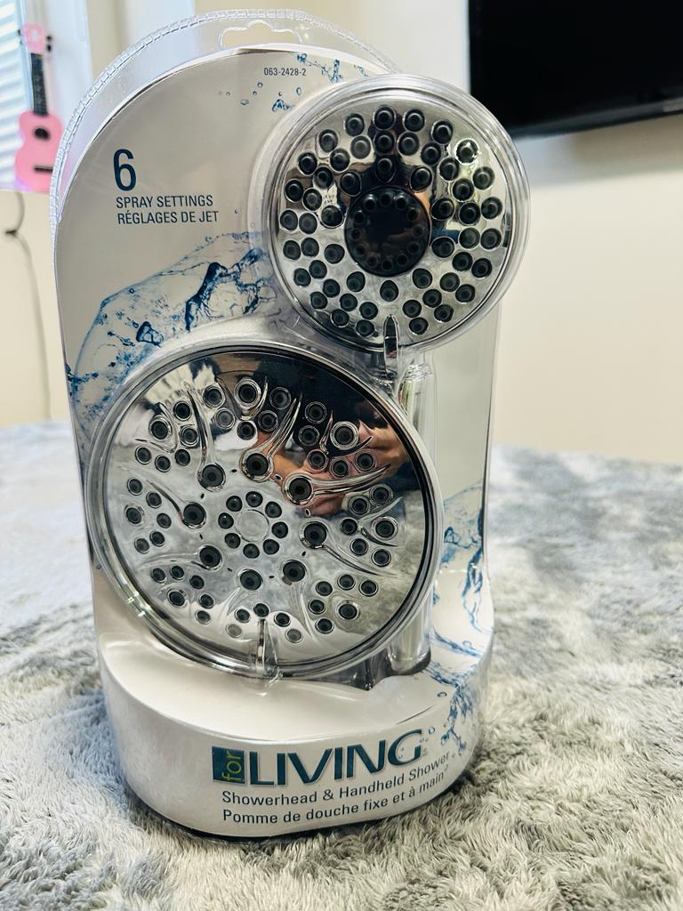 For Living Showerhead & Handheld Shower 6 spray settings