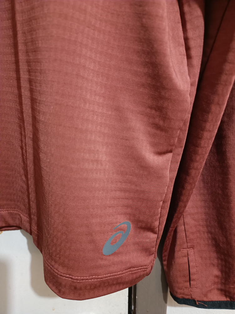 Asics Running Jacket Size XL Brick Color image indicator(2)