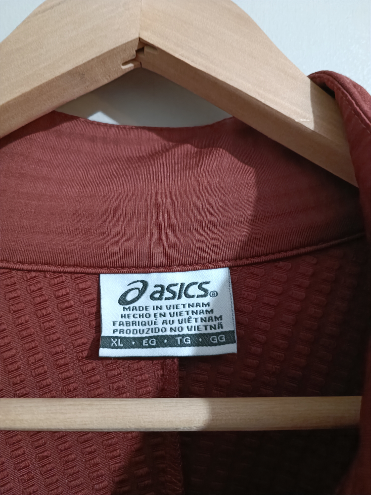 Asics Running Jacket Size XL Brick Color image indicator(4)