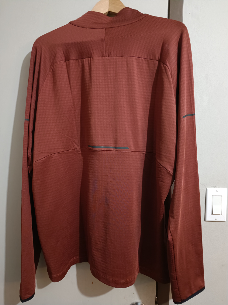 Asics Running Jacket Size XL Brick Color image indicator(5)