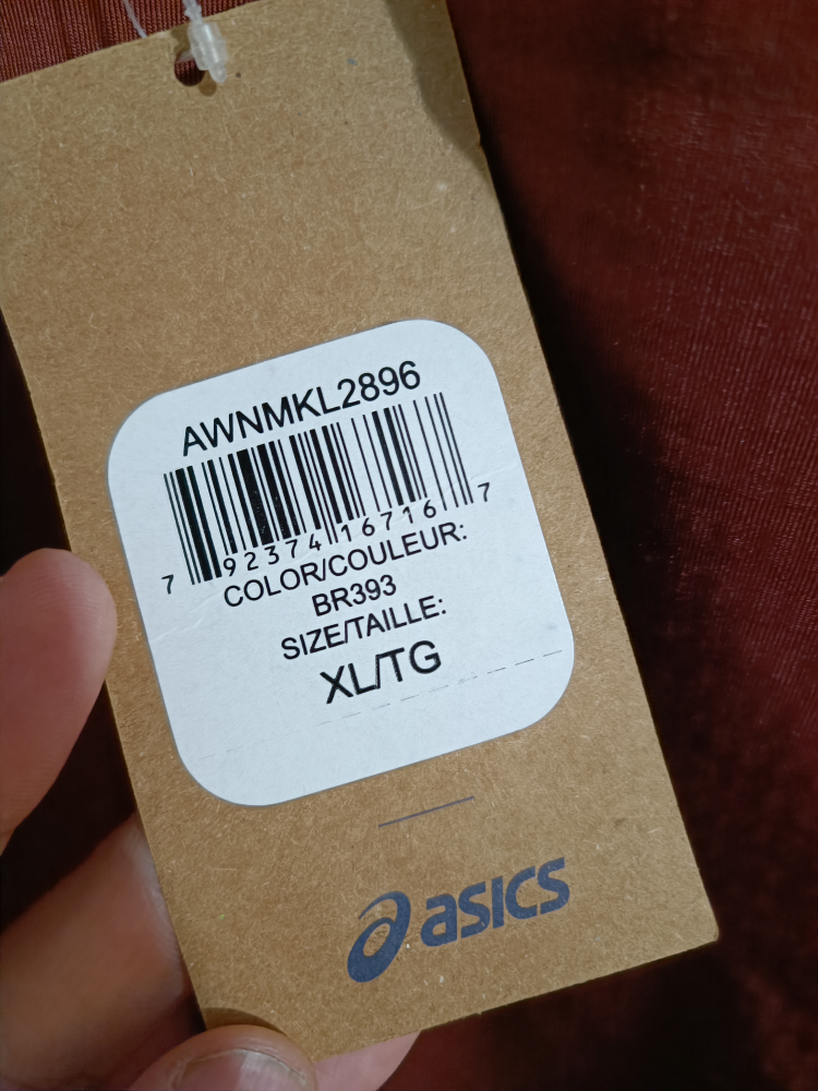 Asics Running Jacket Size XL Brick Color image indicator(6)