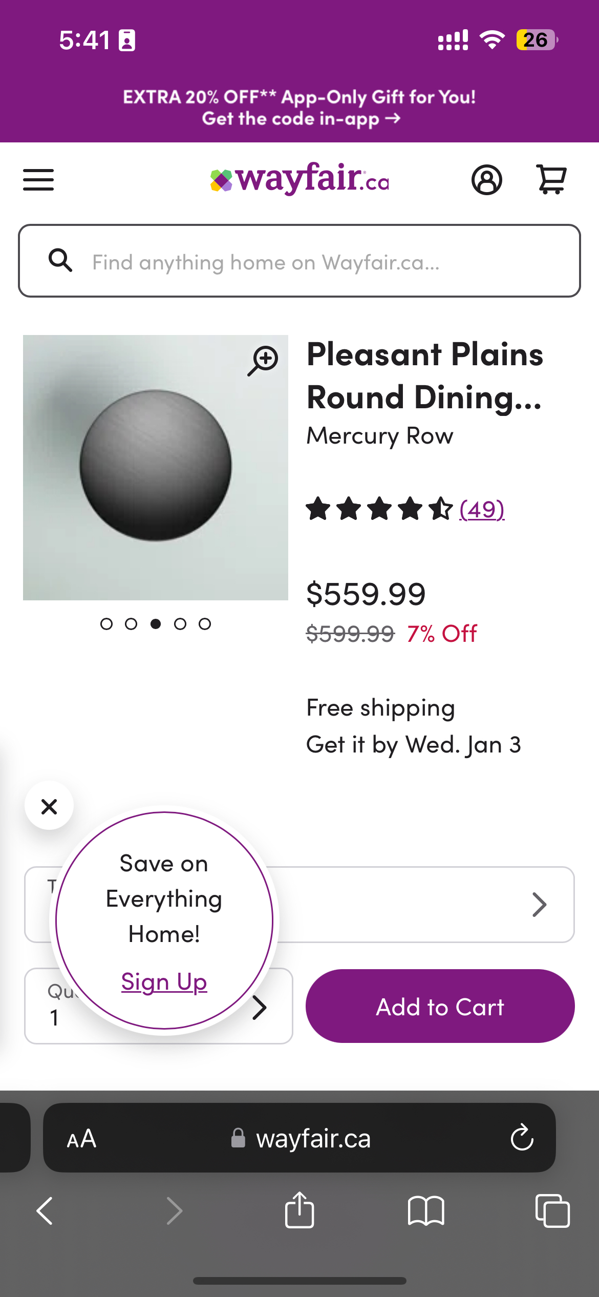 Dining table head 36” #sellingspree - photo 4