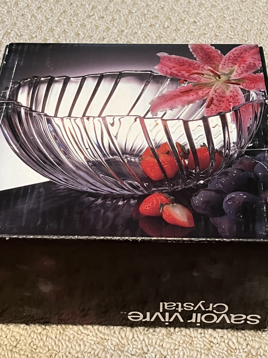 Moving sale: Japanese Crystal 9” bowl by Savoire Vivre 🎁 image indicator(4)