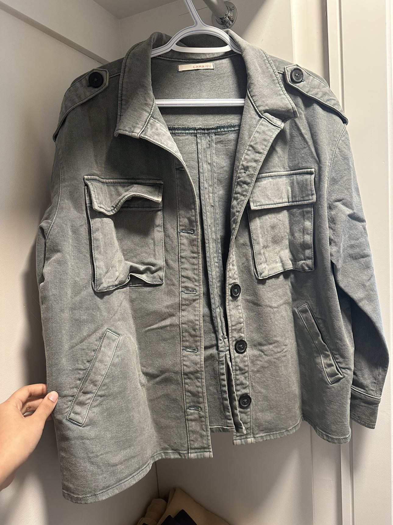Retro green blue jacket (unisex) size: L. - photo 2