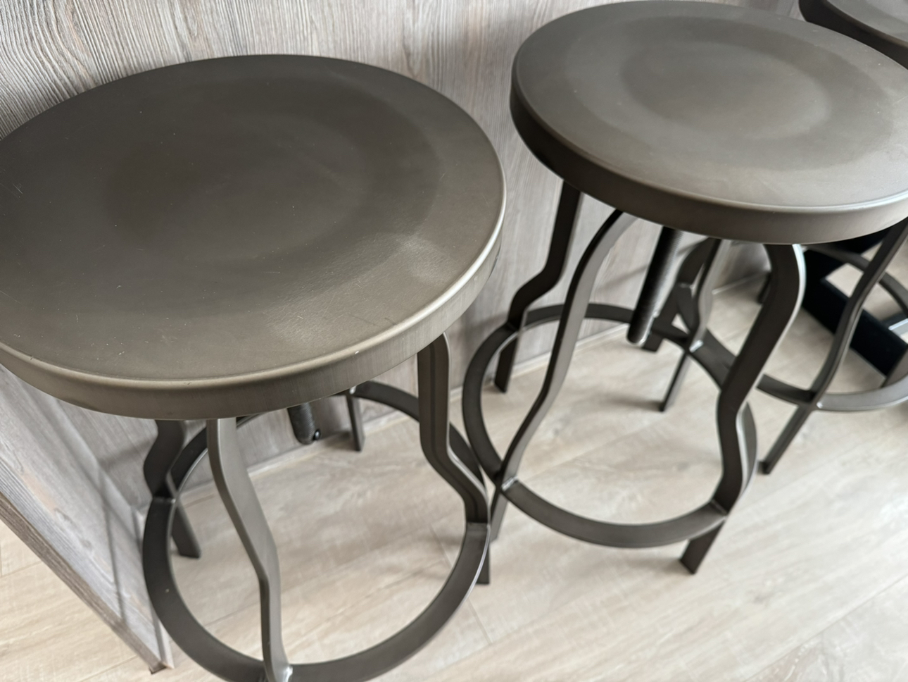Set of 3 Bar Stools- adjustable height