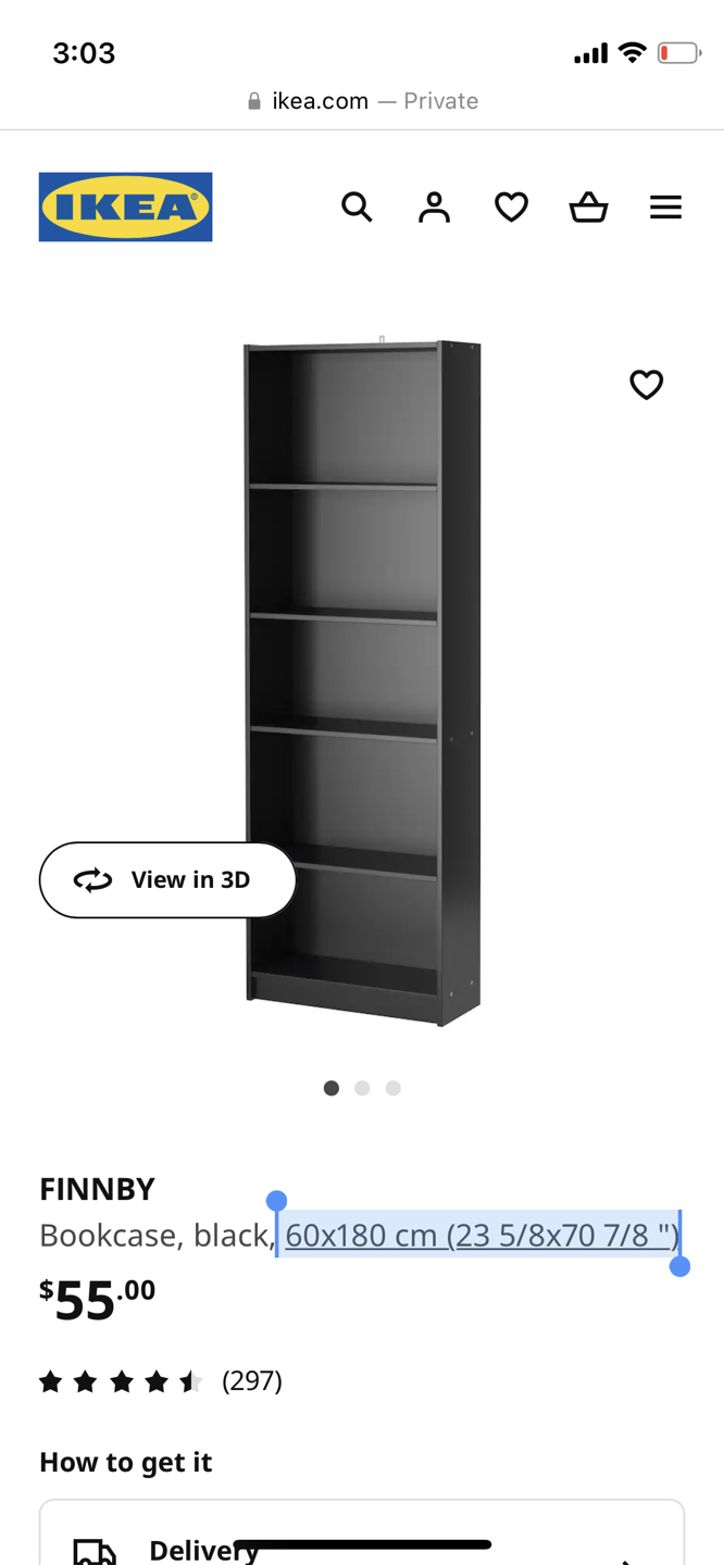 Ikea Finnby bookcase