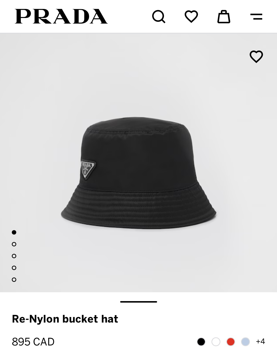 Prada Bucket Hat ($895) -> $500