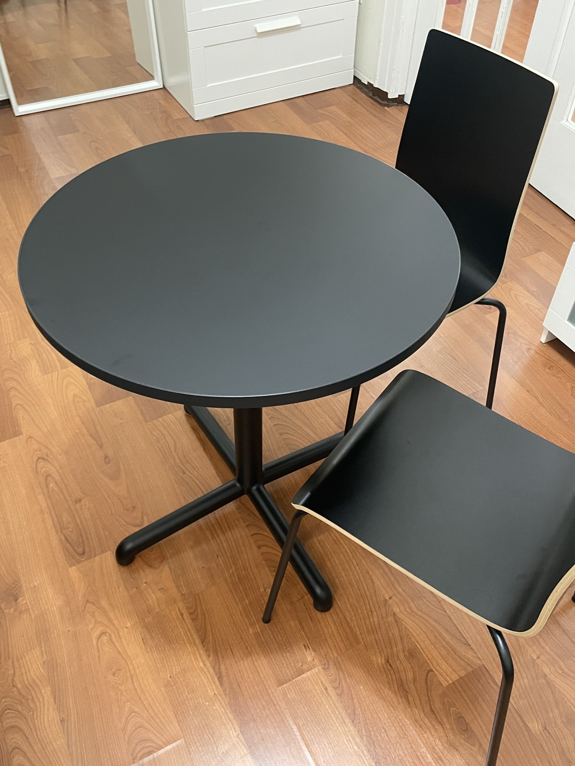 Dining Round Table + Two Chairs - photo 2