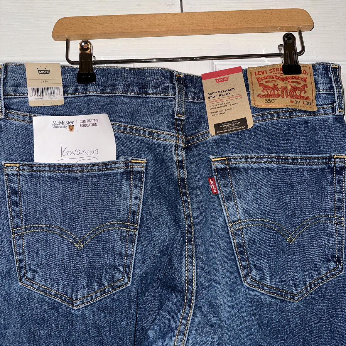 550 Relaxed Levi’s Denim Jeans (blue) - photo 4