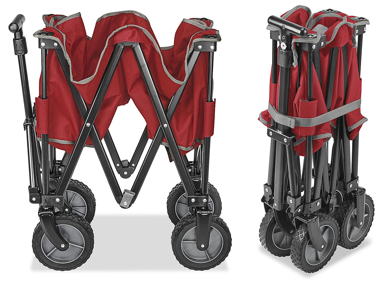 Unboxing a brand-new red wagon from Uline - photo 3