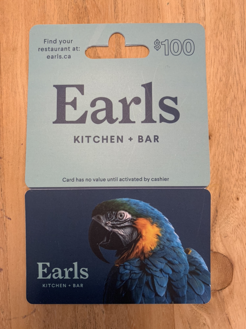 Earls $100 Gift card for $85