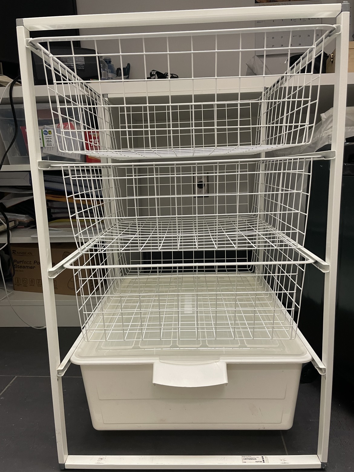 Ikea storage, bins included