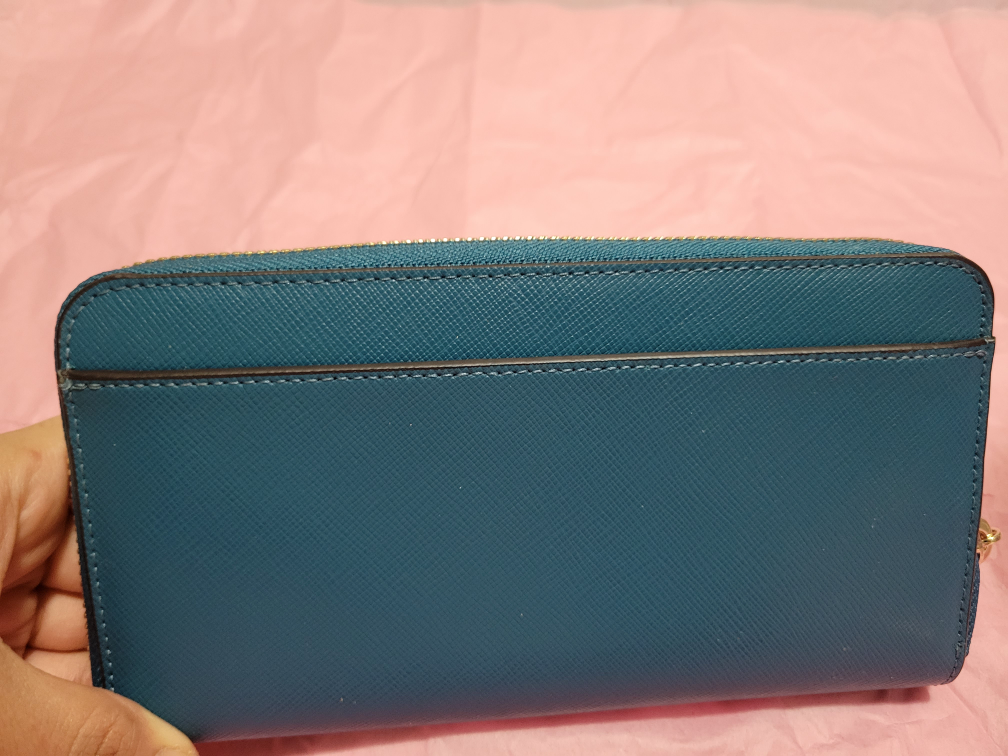 NEW Kate Spade Large Wallet Dark Teal Green image indicator(2)