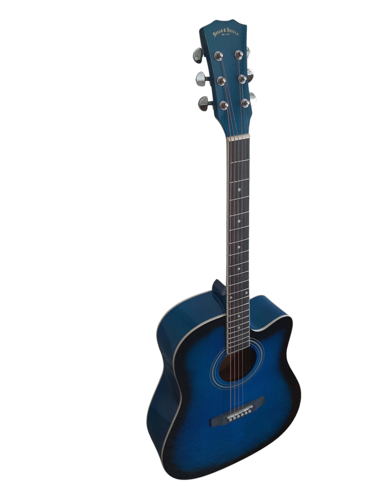 Acoustic guitar 41" for beginners Brand New blue image indicator(3)