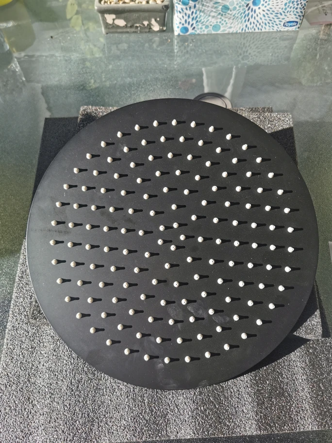 Matte Black Shower Faucet Set 12 Inch Rain Shower Head System image indicator(3)