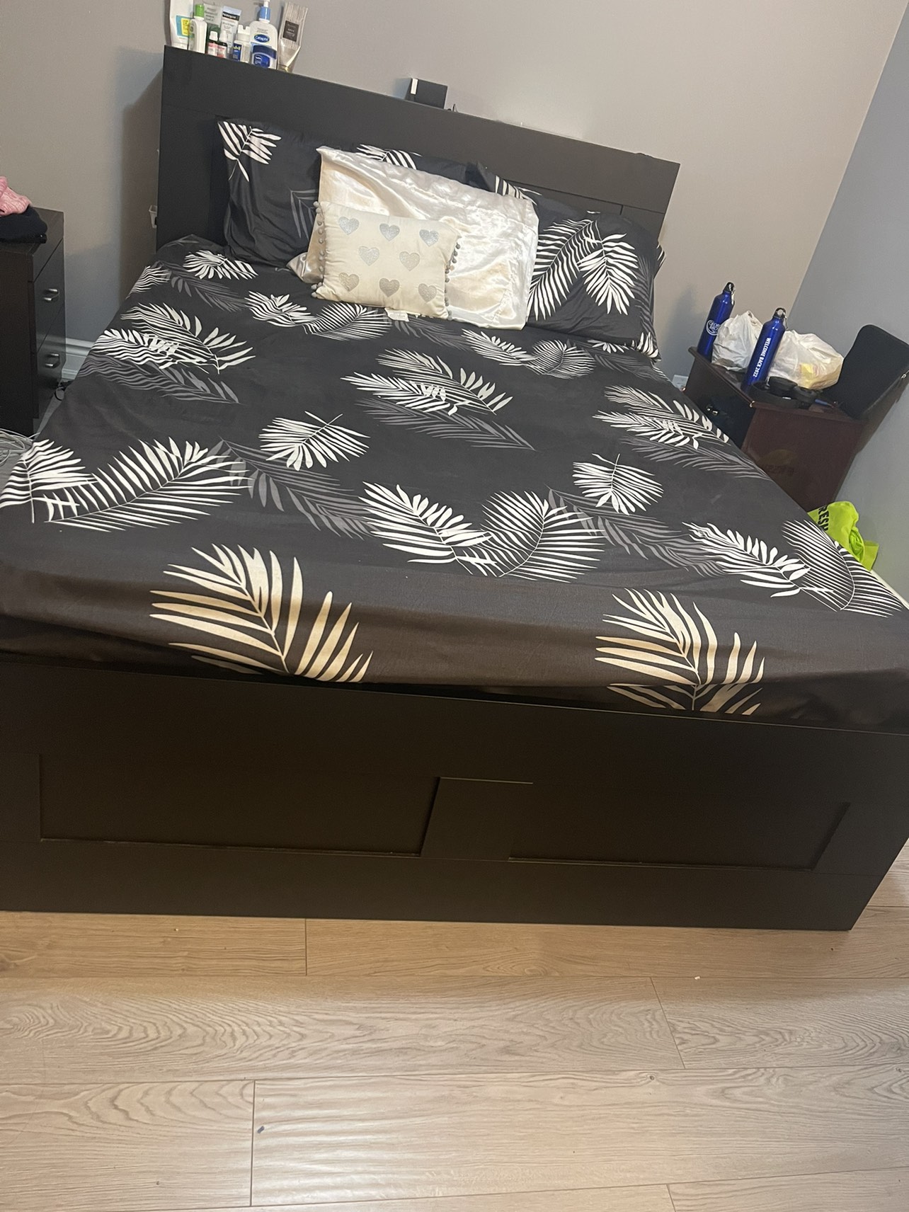 Ikea Brimnes Bed frame with storage & headboard - photo 4