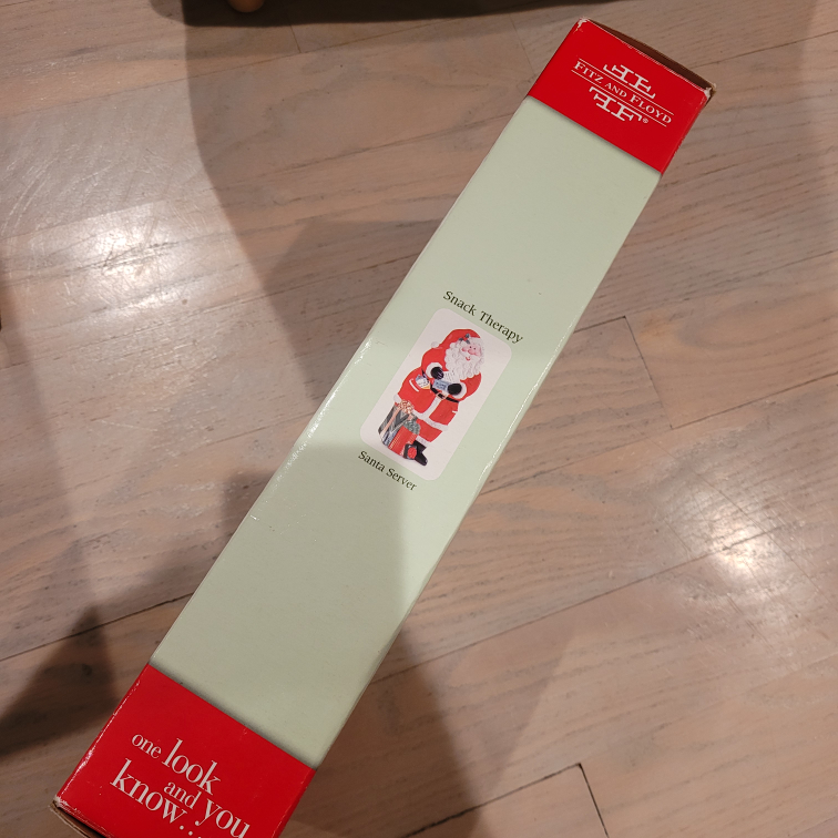 Fitz and Floyd Snack Therapy Santa Server NEW image indicator(9)