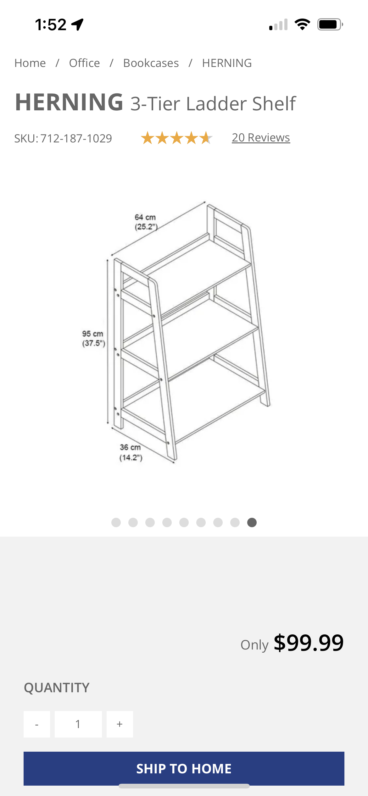 Jysk bookcase new in box - photo 2