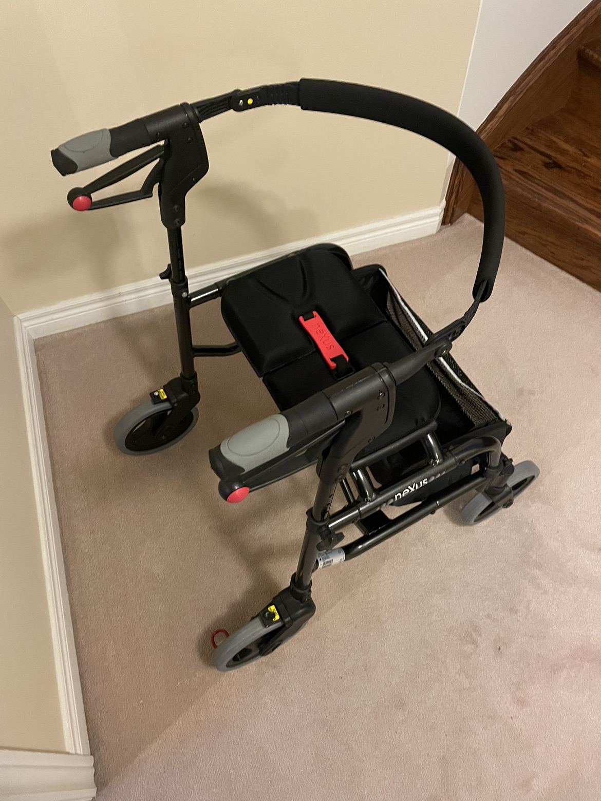 Nexus Rollator Foldable Walker with Basket