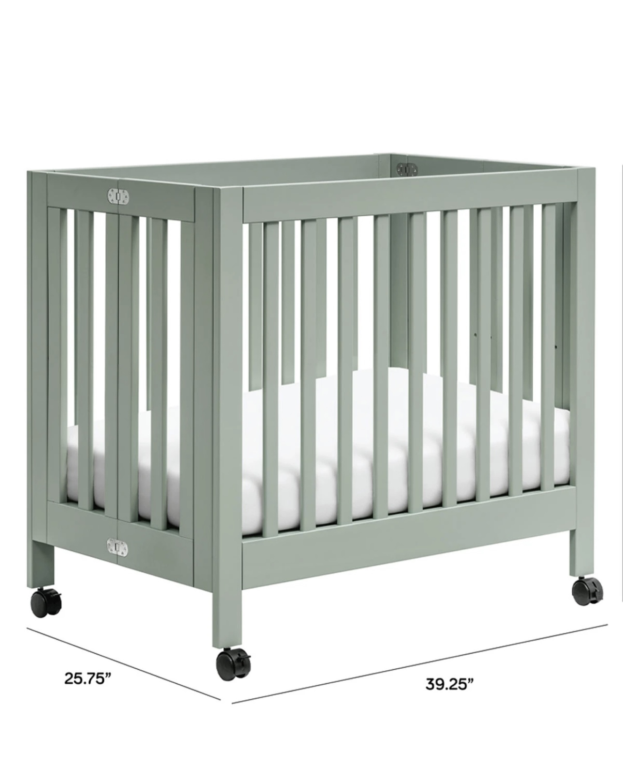 Babyletto Origami Mini Crib (incl mattress and sheets)