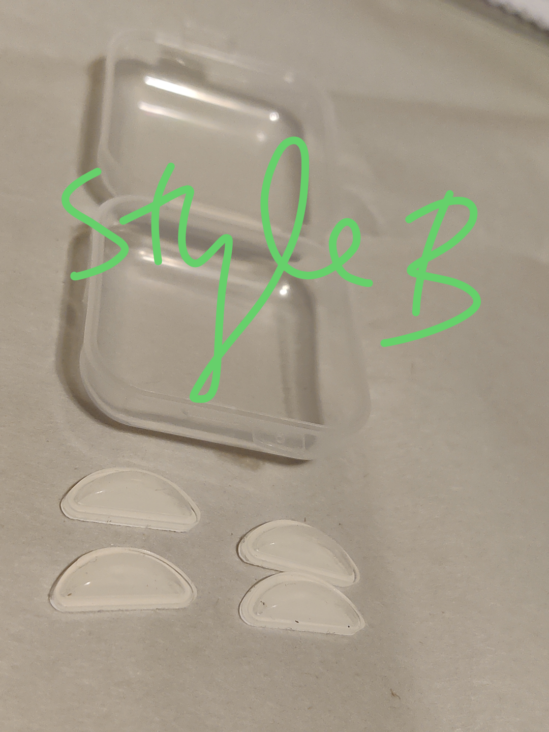 eye glasses nose supports, anti slip holder image indicator(3)