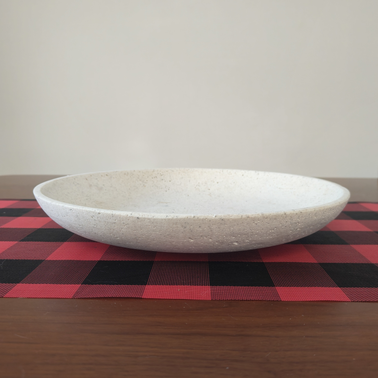 White Stone Decorative Bowl image indicator(2)