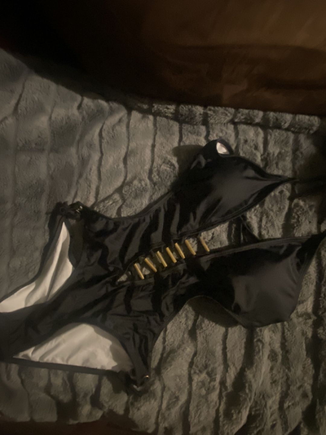 Black one piece sexy swimsuit