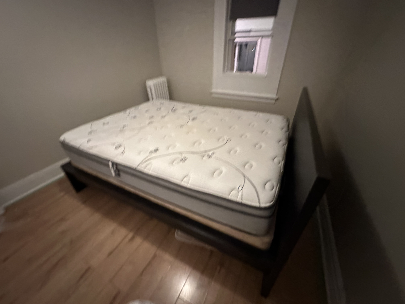 Full size bed frame with mattress and spring box - photo 4