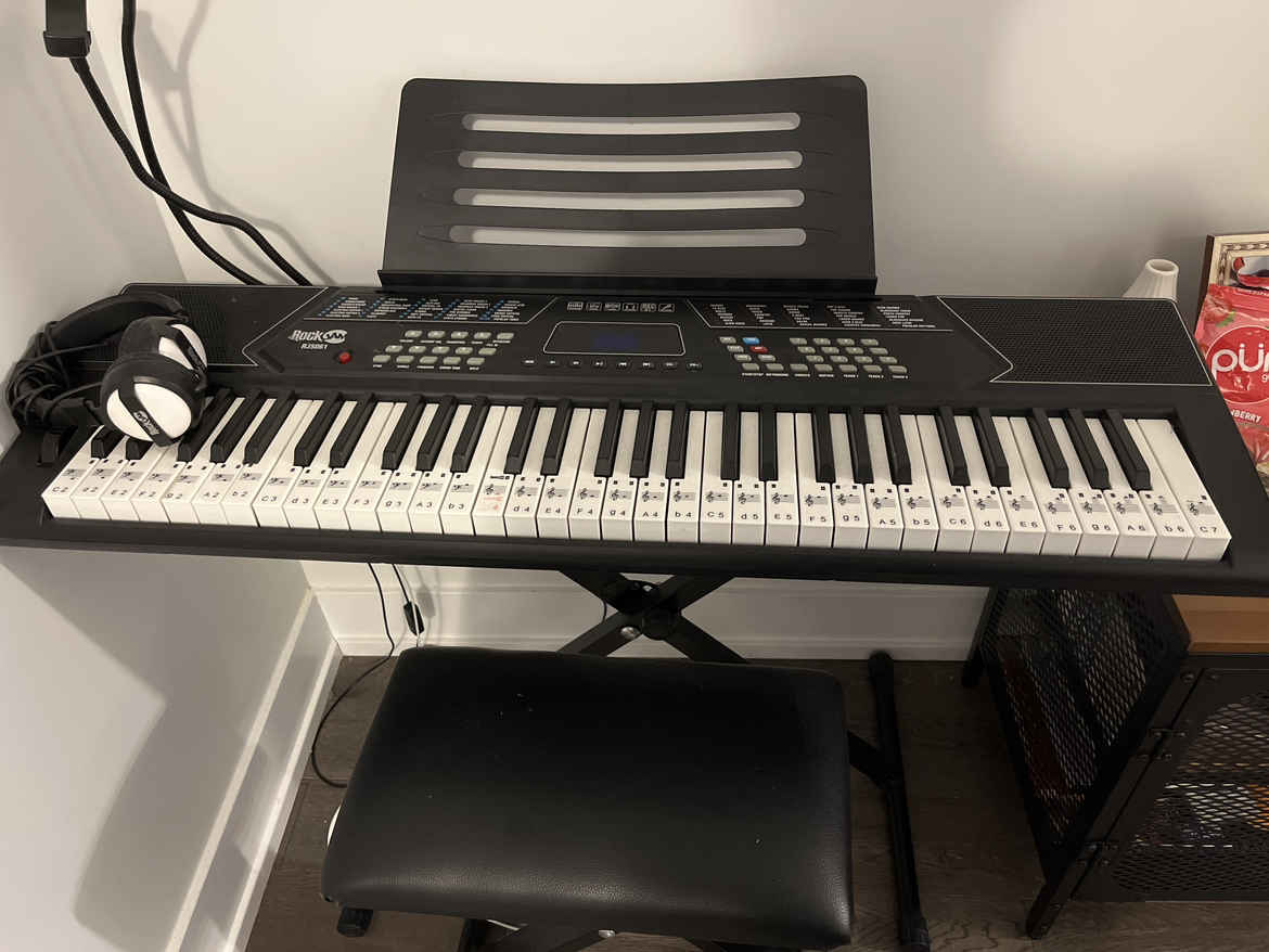 RockJam 61 Key Keyboard Piano with Pitch Bend