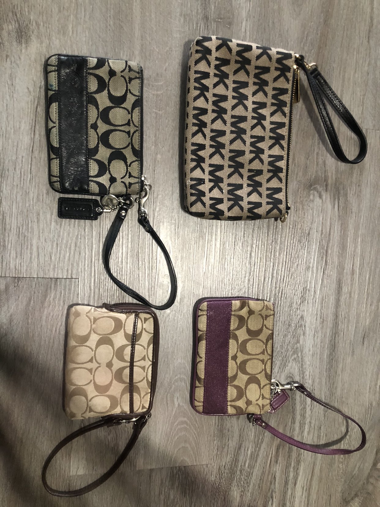 Michael Kors and Coach Wristlets