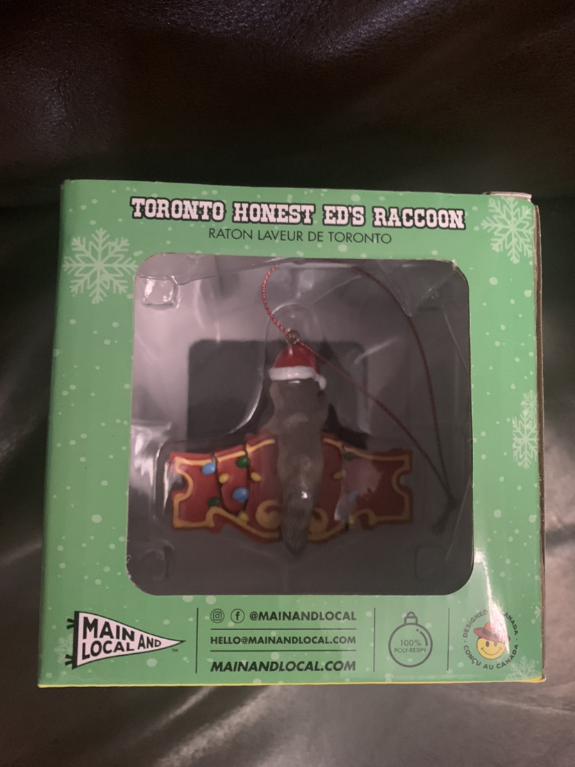 NEW Collectible Honest Ed’s Raccoon Ornament 🎁 image indicator(3)