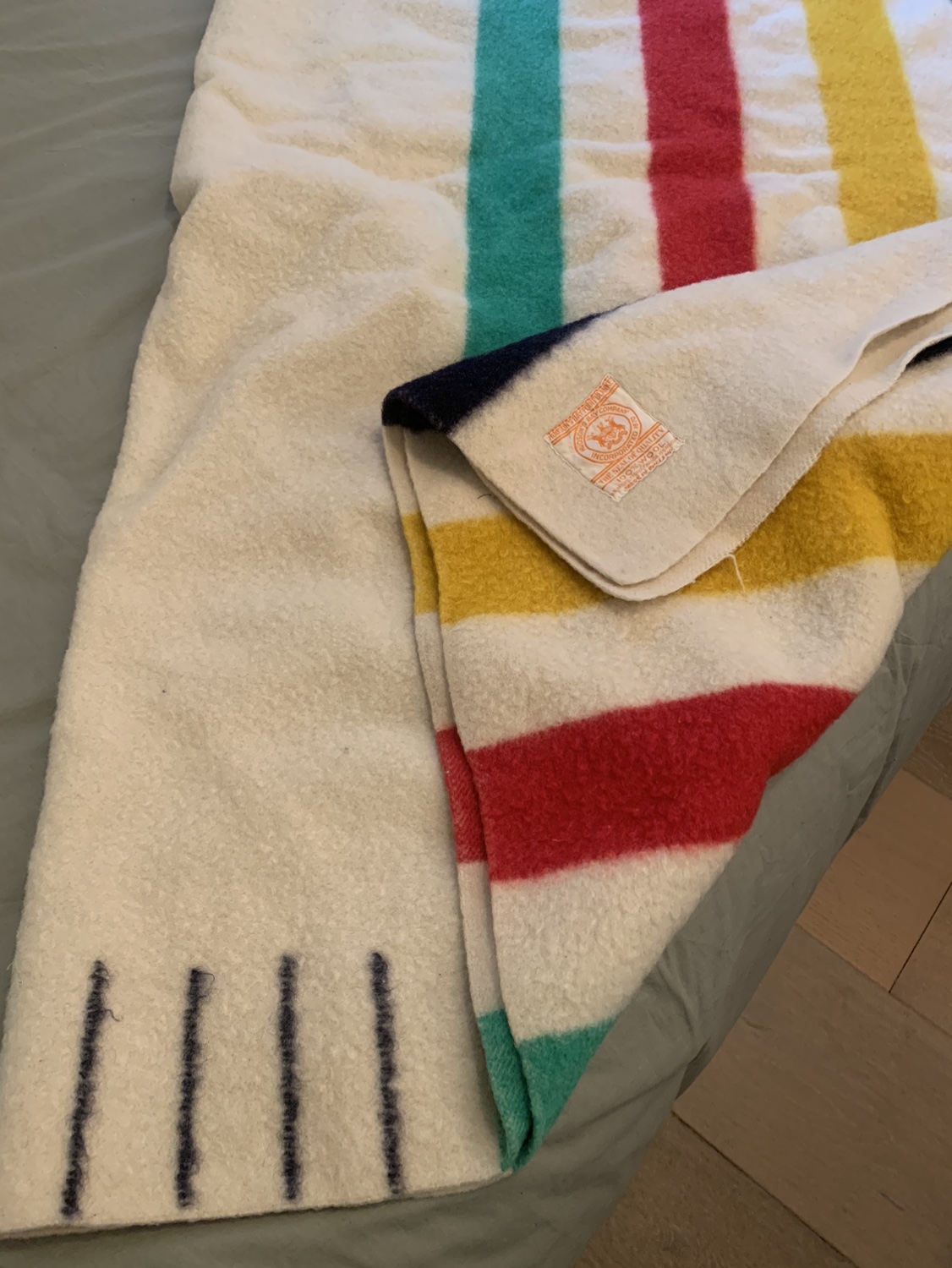 Authentic Hudson Bay 4 point blanket