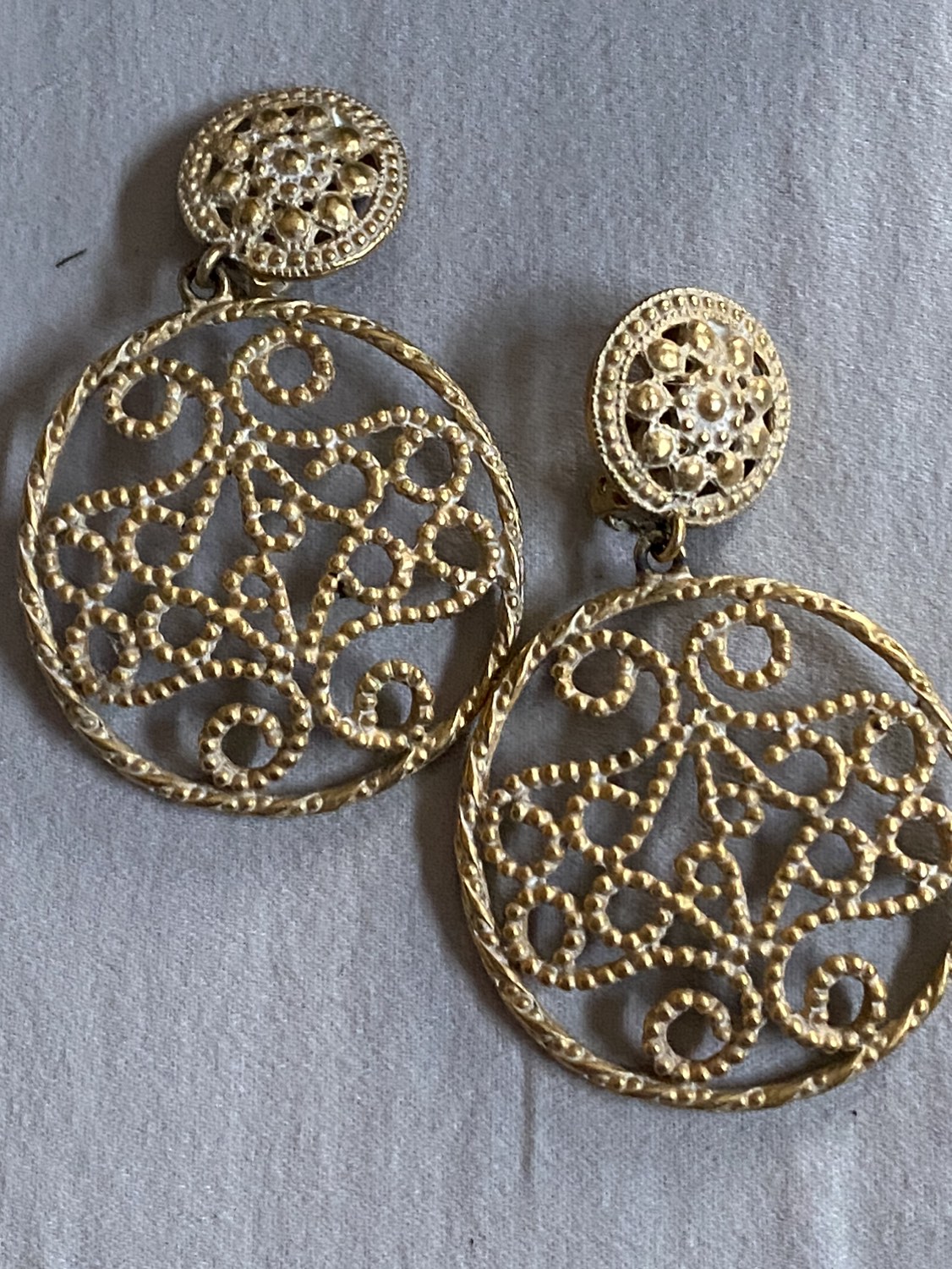 Spanish  inspired Clip-on earrings