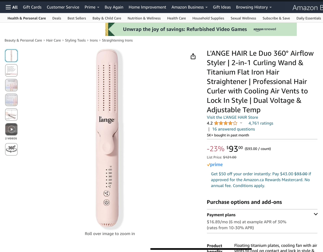 L’ange - Le Duo 360’ Airflow Styler