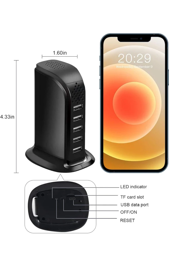 Hidden camera WiFi USB Spy charger - photo 3