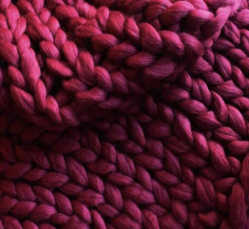 Wool throw blanket oversized knit thumbnail