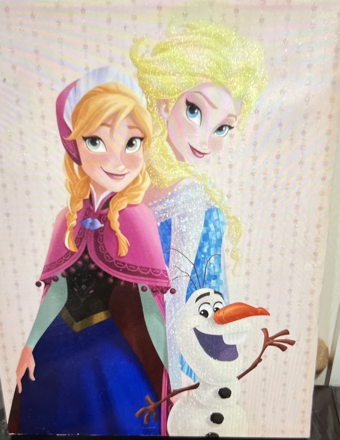 Disney Princess 3pc Shelf / Anna & Elisa frame & Anna & Kristoff image indicator(4)