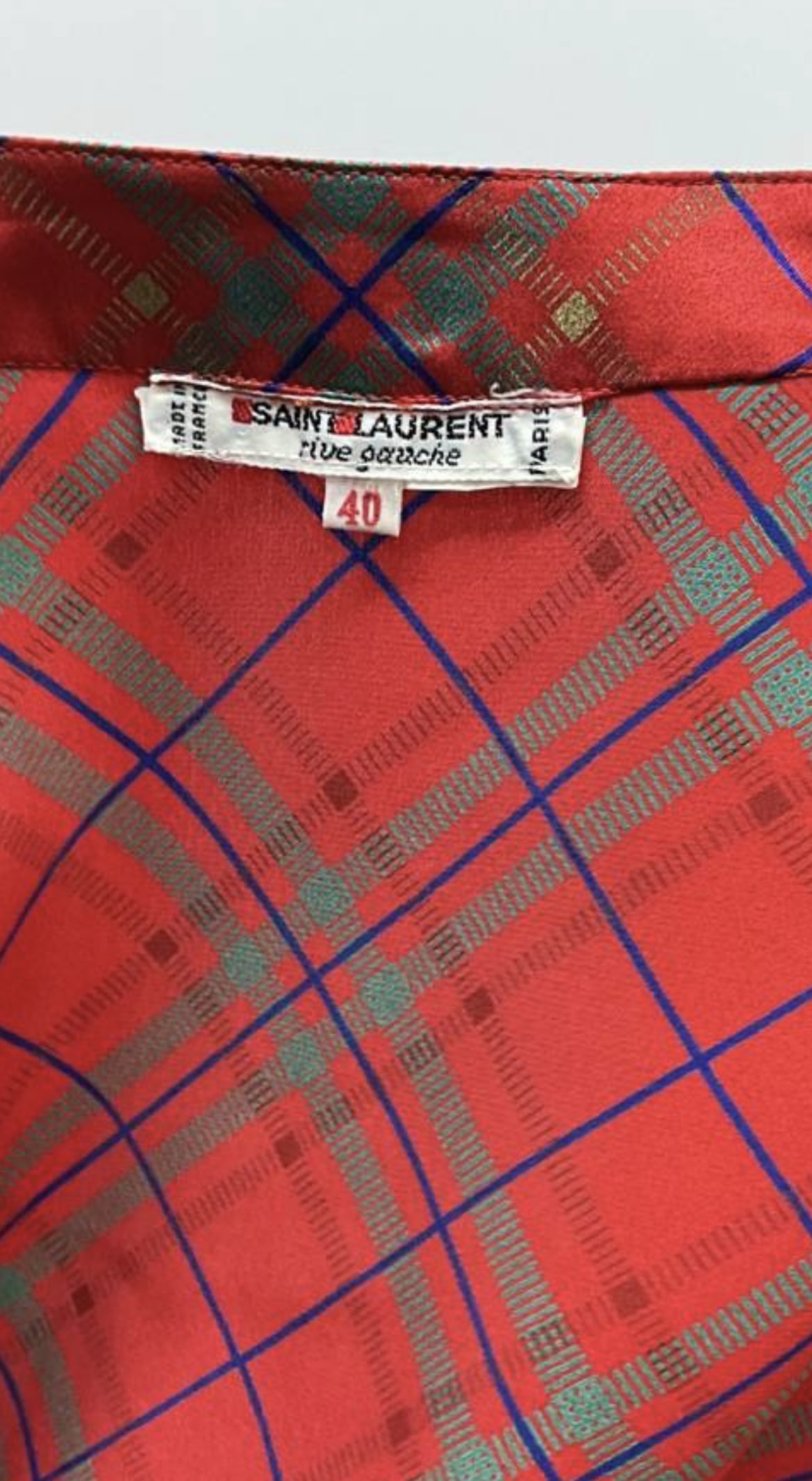 Vintage Authentic Saint Laurent Buttoned Blouse