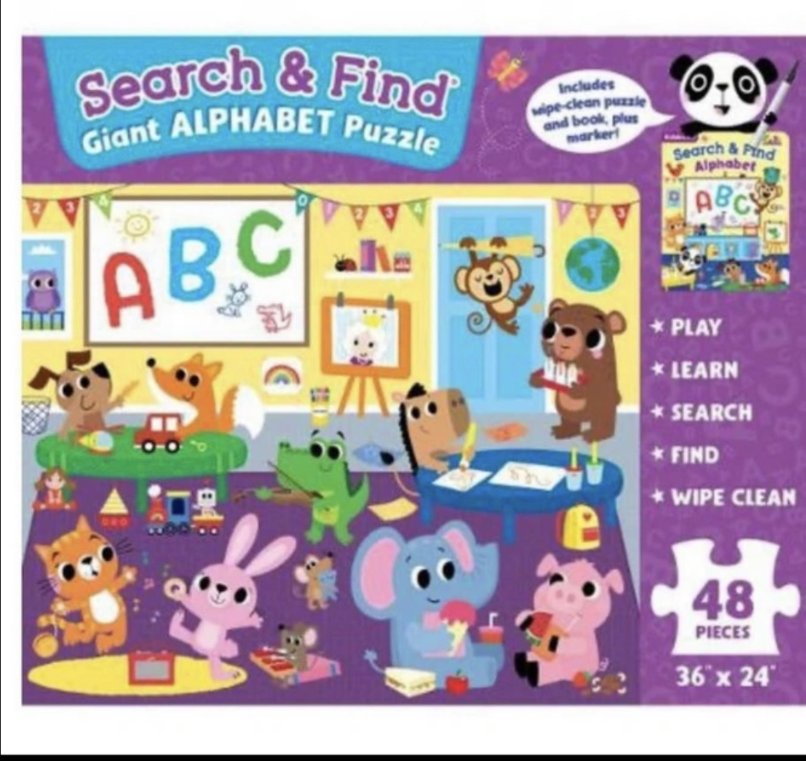 Search & Find Giant Alphabet Puzzle and Book Set 4+ - photo 2