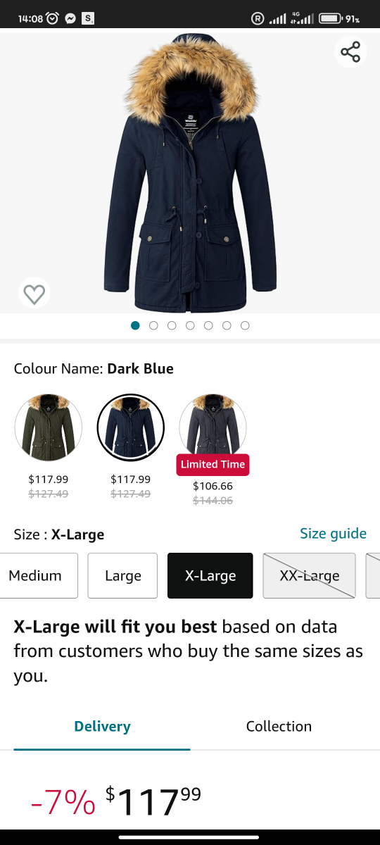 Wantdo Women's Fur Hoodie Cotton Padded Warm Jacket image indicator(5)