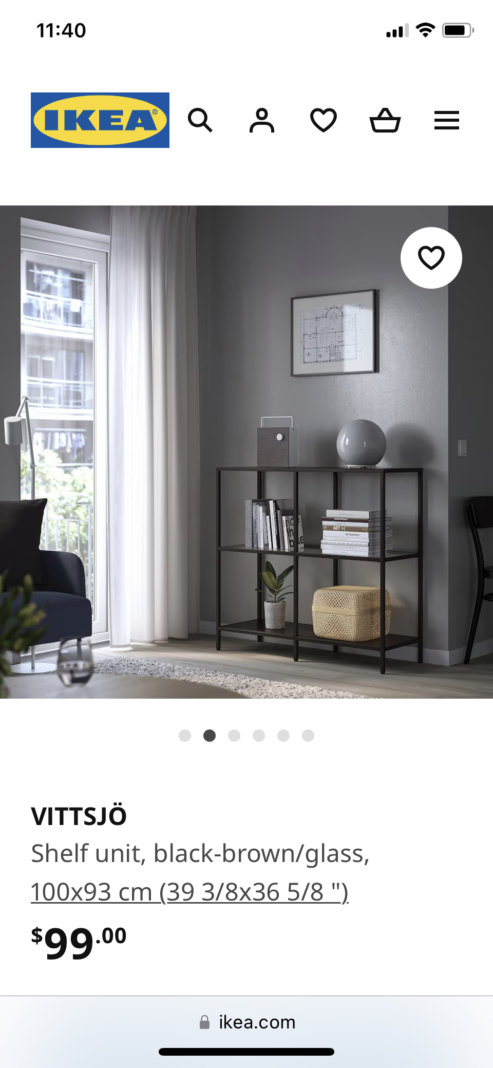 Vittsjo IKEA 3 tiers shelving - photo 2