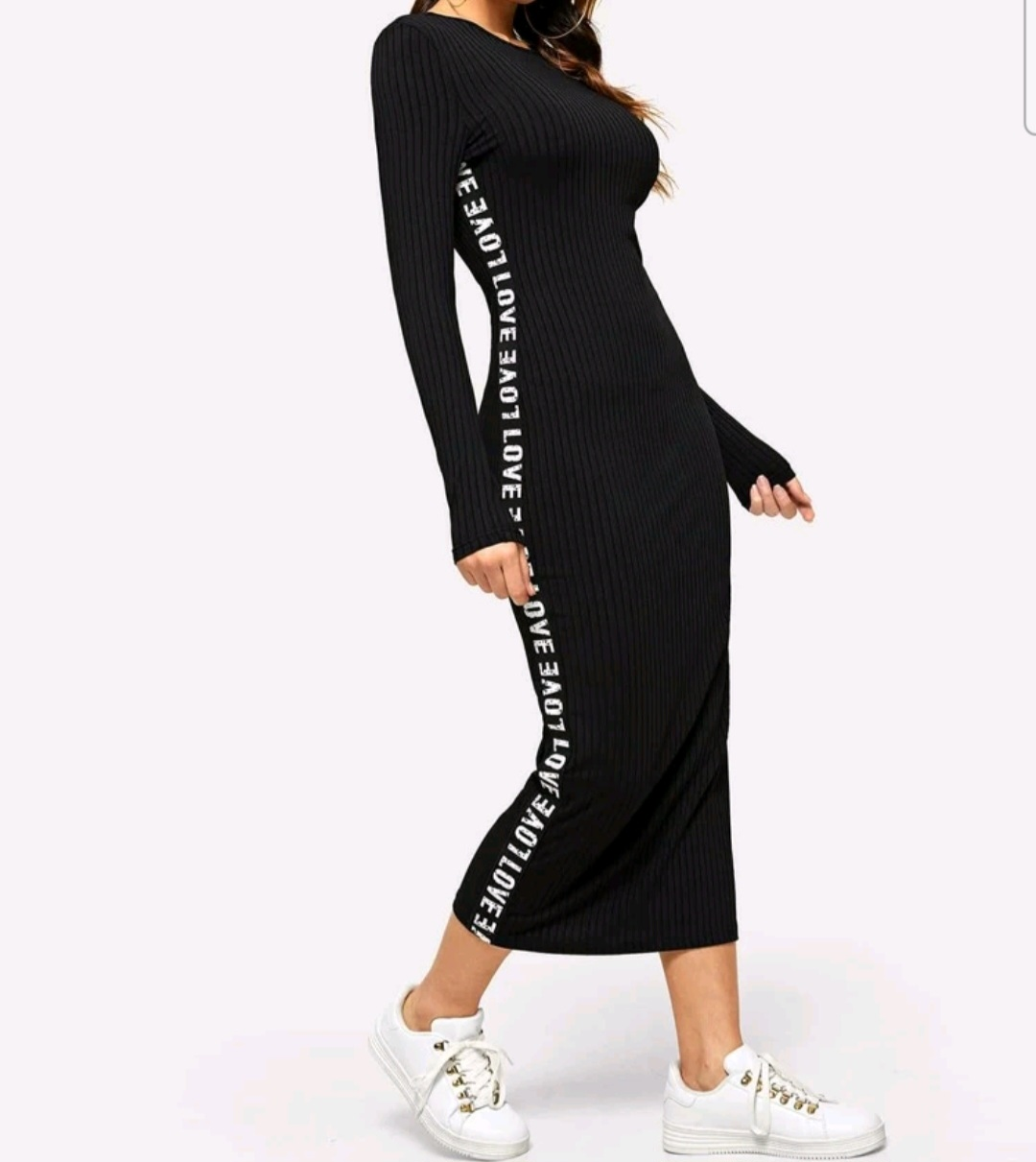 Essnce Contrast Letter Tape Side Dress thumbnail