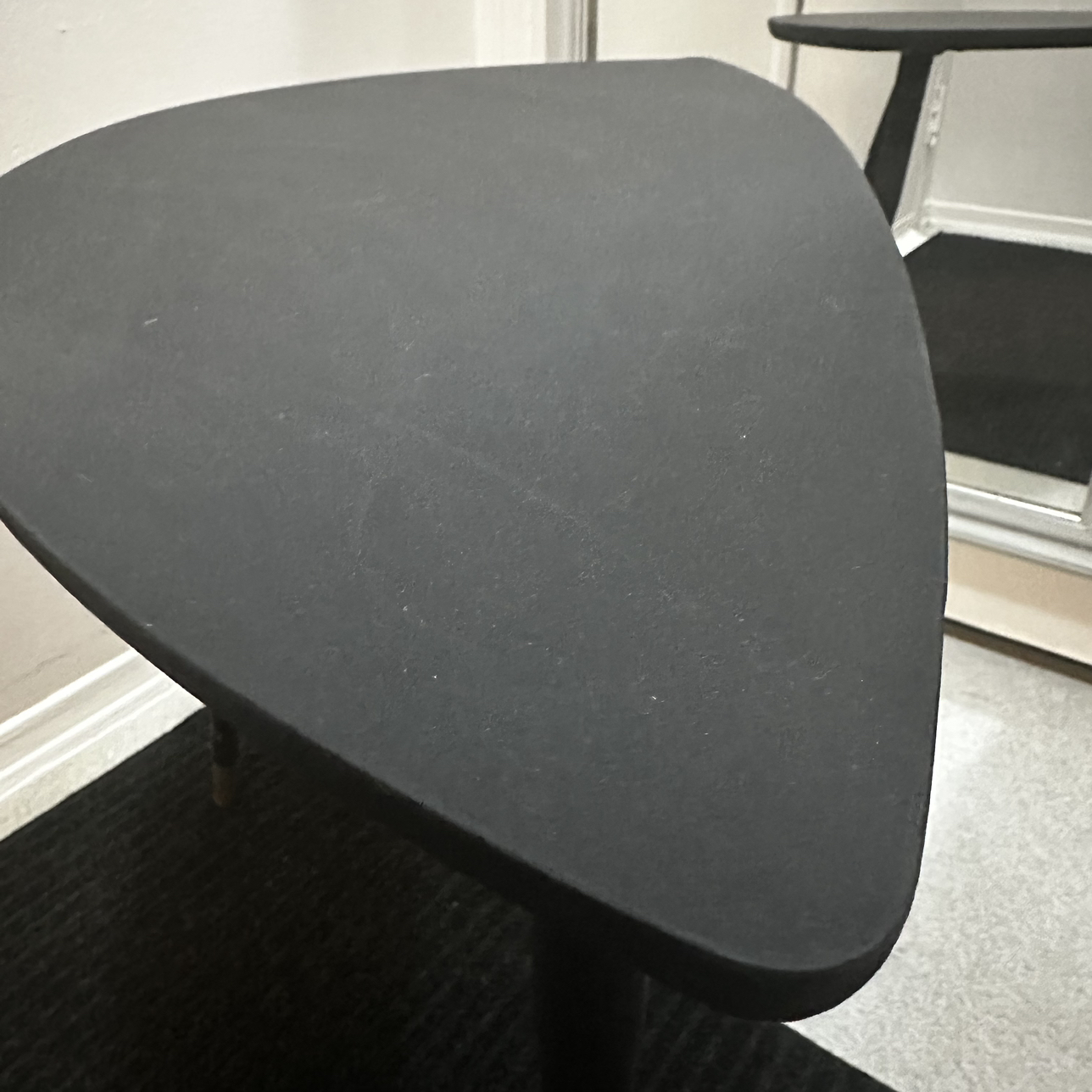Retro side table ( repainted matte black) #SellingSpree image indicator(4)