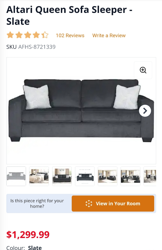 Ashley Furniture Pullout Couch - photo 2