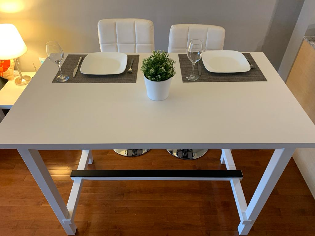 White Bar Table - photo 2
