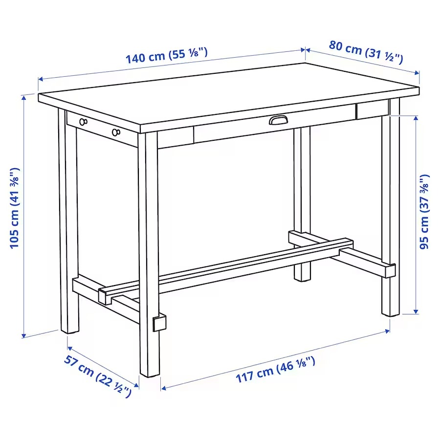 White Bar Table - photo 4