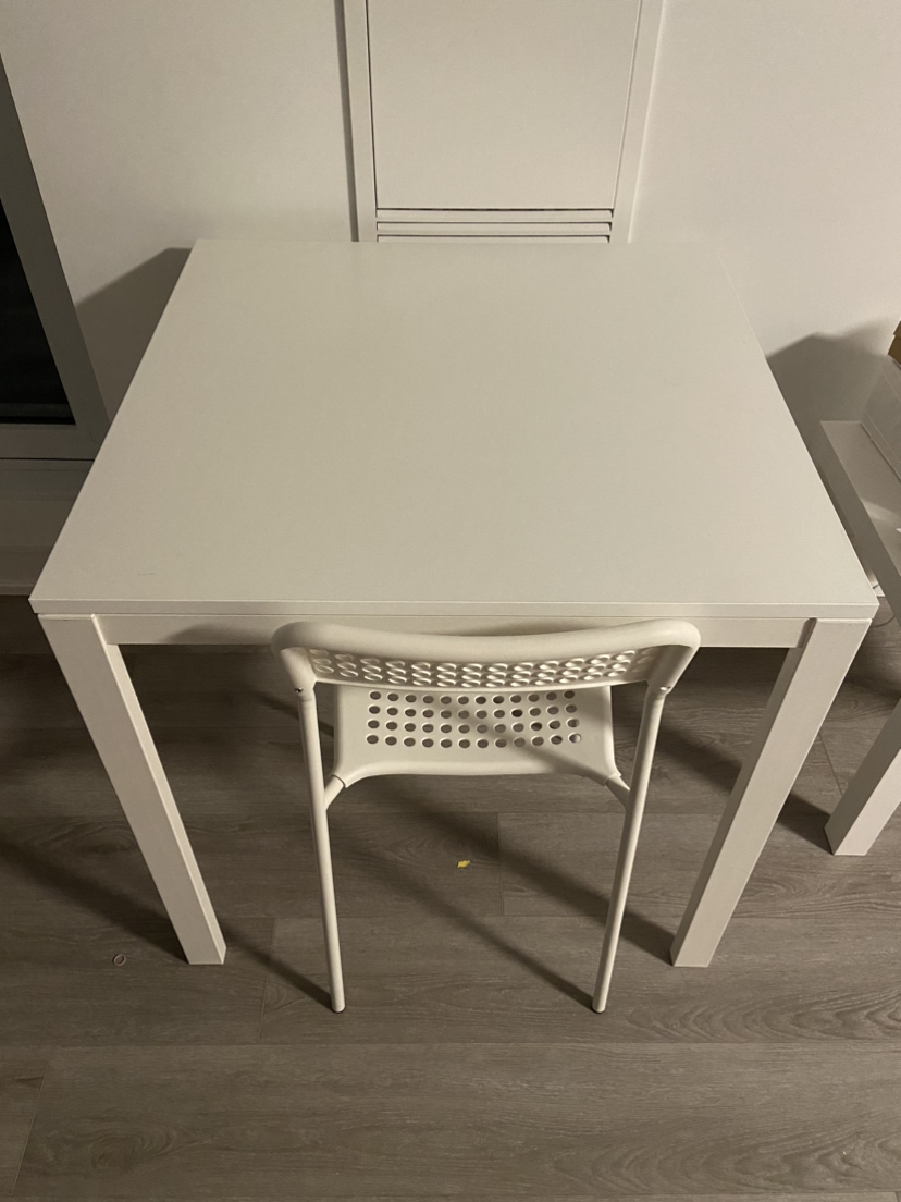 Ikea 2 seater dinning table + chair