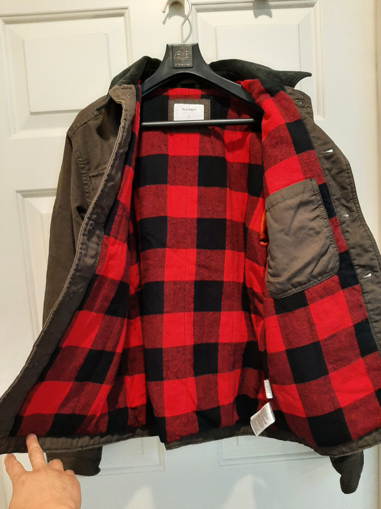 mens Old Navy flannel Jacket (small)