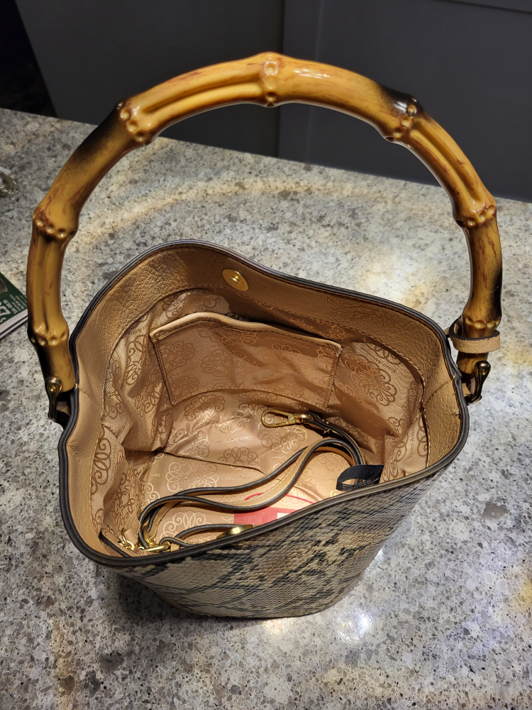 bucket bag-faux snake skin-purse - photo 2